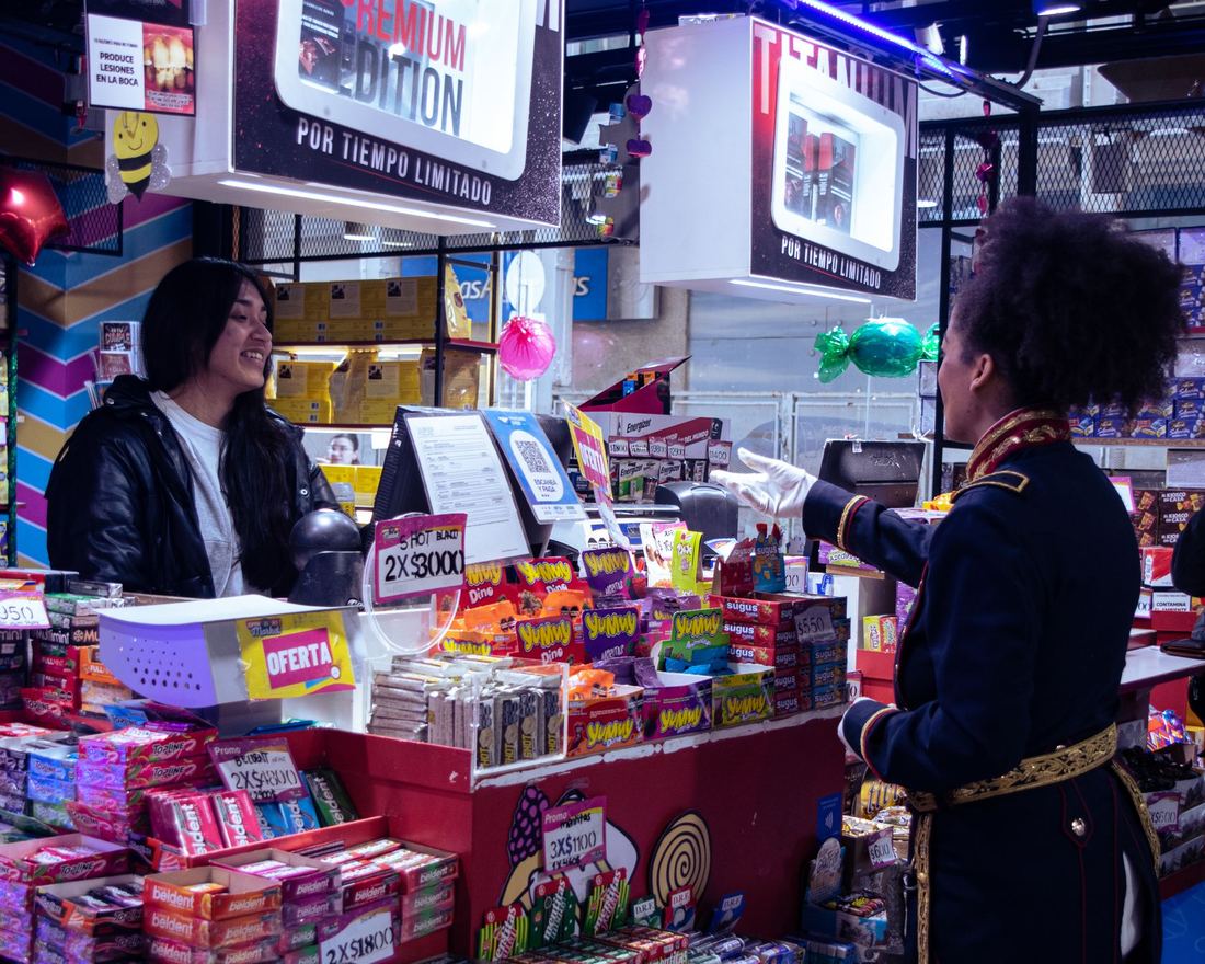 Un comercio de un mercado de Buenos Aires